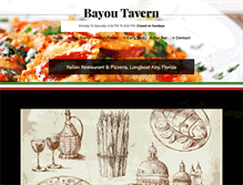 Tablet Screenshot of bayoutavern.com
